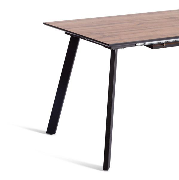 Стол обеденный DARWIN МДФ HPL 0,6 мм/ЛДСП/металл, 85х130-170х75 см, Дуб Вотан/чёрный фото № 9
