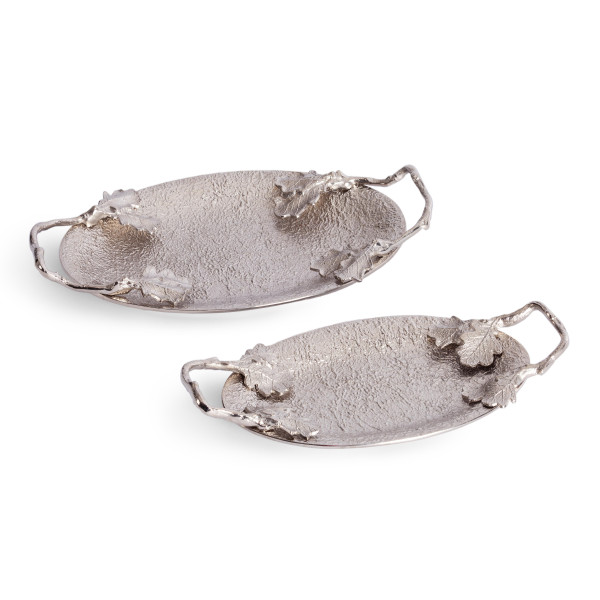 Поднос Secret De Maison MAPLE2 ( mod. 9586 ) алюминиевый сплав, 34,5x17,75x6,5 см, никель/nickel фото № 7