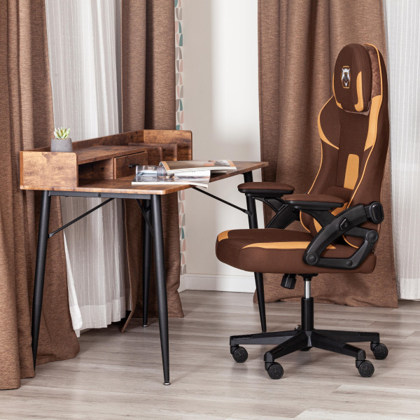 Кресло iBear ткань, коричнево-бежевый / brown beige фото № 19