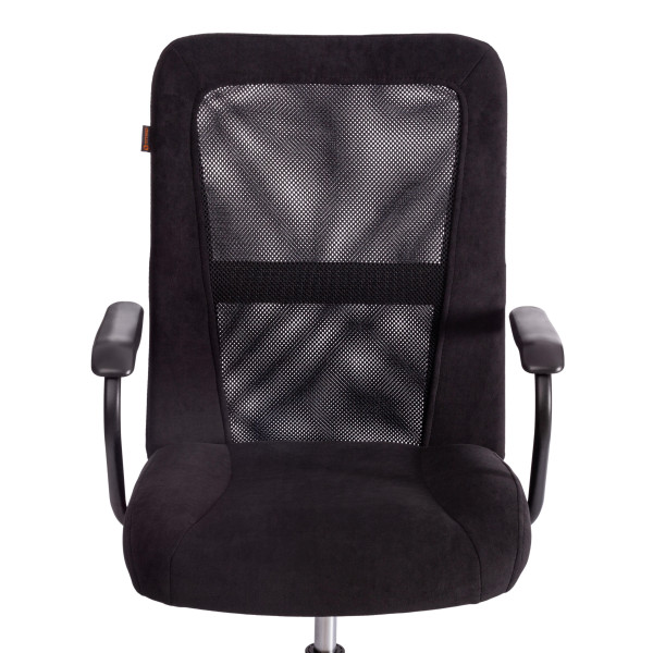 Кресло STAFF флок/ткань, черный, 35/W-11 фото № 6