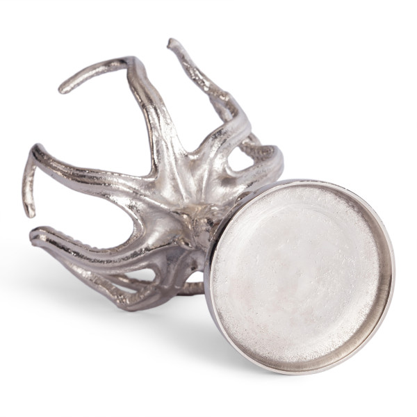 Подсвечник Secret De Maison OCTOPUS2 ( mod. 3933 ) алюминиевый сплав, 12,75x12,75x26,5 см, никель/nickel antique фото № 3