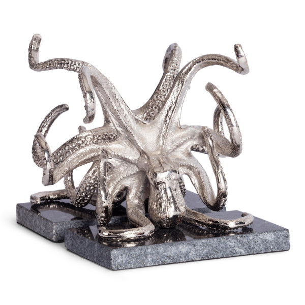 Стоппер для книг Secret De Maison OCTOPUS ( mod. 9652 ) алюминиевый сплав, 17,75x19x17,75 см, никель/nickle фото № 5
