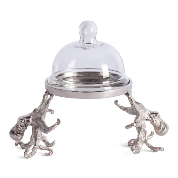 Тортница Secret De Maison OCTOPUS ( mod. 9647 ) алюминиевый сплав, 25,5x15,5x21,5 см, никель/nickel фото № 2