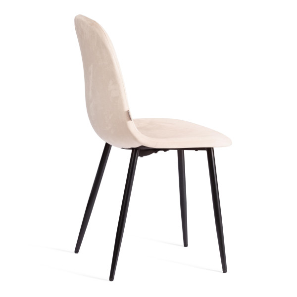 Стул BREEZE (mod. JSC-58) вельвет/металл, 44 х 53 х 86 см, creamy (кремовый) HLR 5 / черный фото № 3