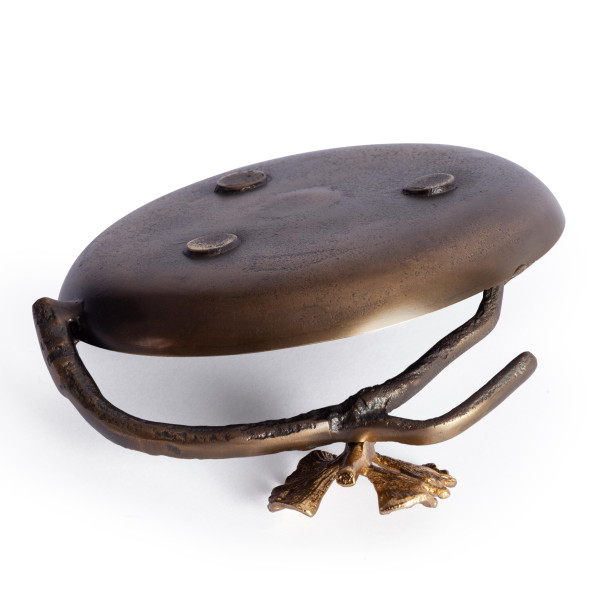 Блюдо Secret De Maison MAPLE2 ( mod. 9553 ) алюминиевый сплав, 21,5x18x8 см, латунь, золото/brass, gold фото № 2