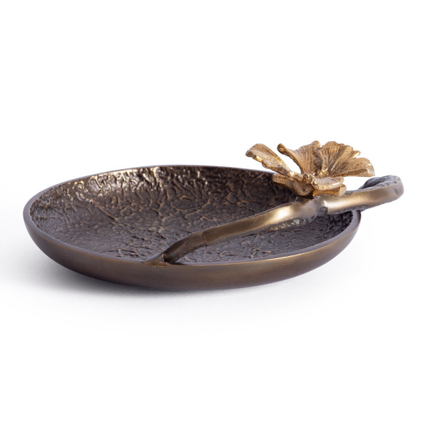 Блюдо Secret De Maison MAPLE2 ( mod. 9553 ) алюминиевый сплав, 21,5x18x8 см, латунь, золото/brass, gold фото № 3