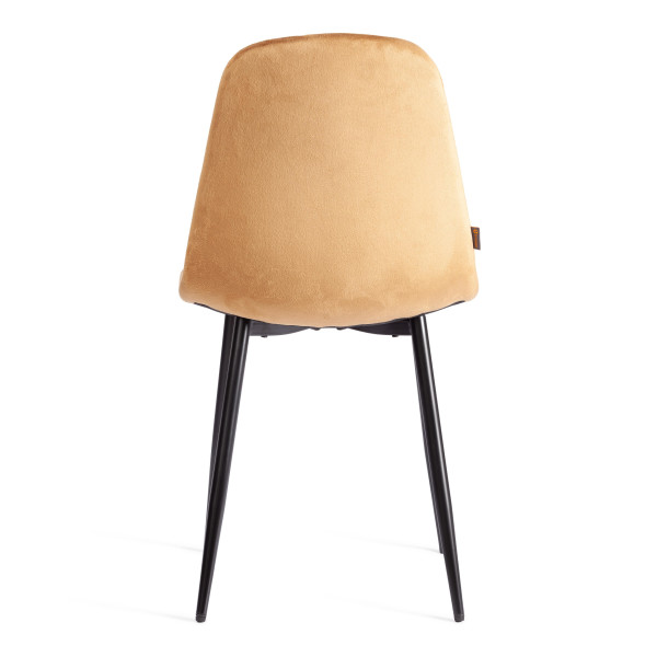 Стул BREEZE (mod. JSC-58) Велюр/металл , 44 х 53 х 86 см, brown (коричневый) HLR12 / черный фото № 4