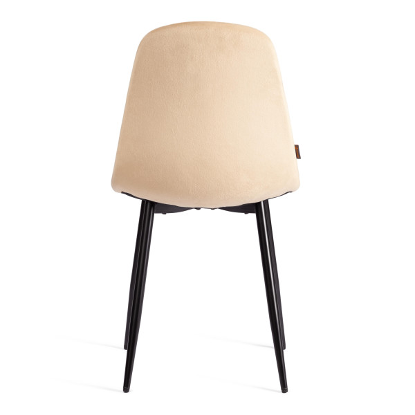 Стул BREEZE (mod. JSC-58) Велюр/металл , 44 х 53 х 86 см, sandy (песочный) HLR6 / черный фото № 4