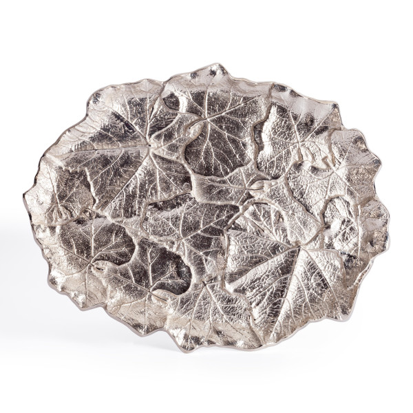 Блюдо Secret De Maison LEAF2 ( mod. 9440 ) алюминиевый сплав, 44x25x20 см, никель/nickel фото № 2