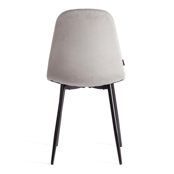 Стул BREEZE (mod. JSC-58) Велюр/металл , 44 х 53 х 86 см, grey (серый) HLR 19 / черный фото № 4