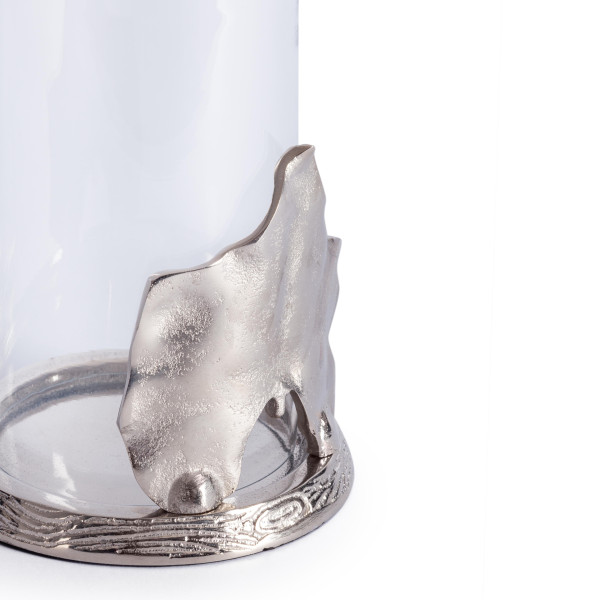 Подсвечник Secret De Maison LEAF2 ( mod. 9379 ) алюминиевый сплав, 14x14x21,5 см, никель/nickel фото № 4