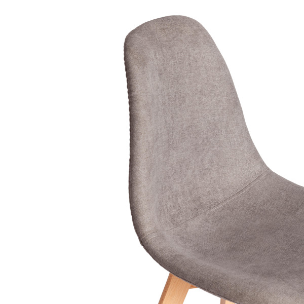 Стул CINDY SOFT (mod. C1021F1-1) вельвет/дерево бук, 55 х 48 х 83 см, Grey (серый) LY1701-26 / натуральный фото № 8