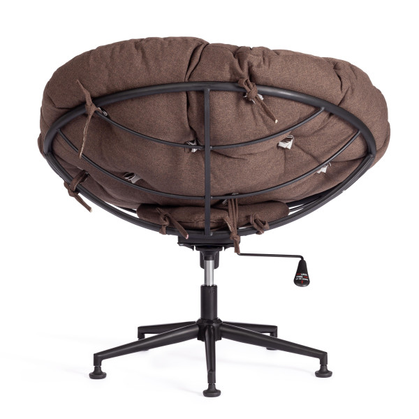 Кресло CLOUDE рогожка/металл, 97х98х90-96см, коричневый, 3М7-147 фото № 5