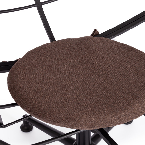 Кресло CLOUDE рогожка/металл, 97х98х90-96см, коричневый, 3М7-147 фото № 12