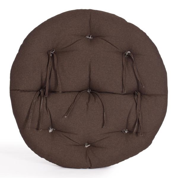 Кресло CLOUDE рогожка/металл, 97х98х90-96см, коричневый, 3М7-147 фото № 8