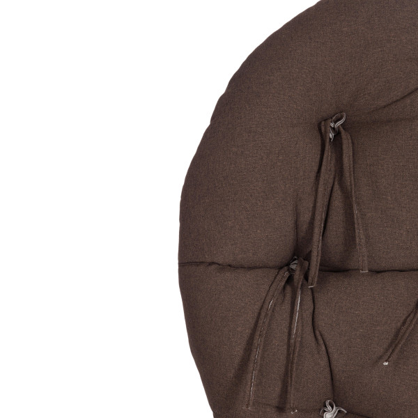 Кресло CLOUDE рогожка/металл, 97х98х90-96см, коричневый, 3М7-147 фото № 10