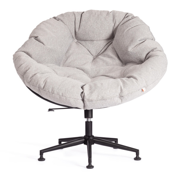 Кресло CLOUDE рогожка/металл, 97х98х90-96см, серо-бежевый, 3M 16/2 фото № 6