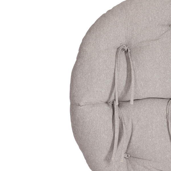 Кресло CLOUDE рогожка/металл, 97х98х90-96см, серо-бежевый, 3M 16/2 фото № 11