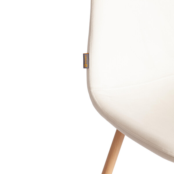 Стул BREEZE (mod. JSC-58) Велюр/металл , 44 х 53 х 86 см, Light beige (светло-бежевый) HLR1 / натуральный фото № 8