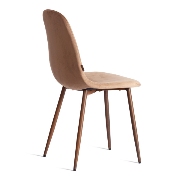 Стул BREEZE (mod. JSC-58) Велюр/металл , 44 х 53 х 86 см, Dark brown (темно-коричневый) HLR11/ орех фото № 3