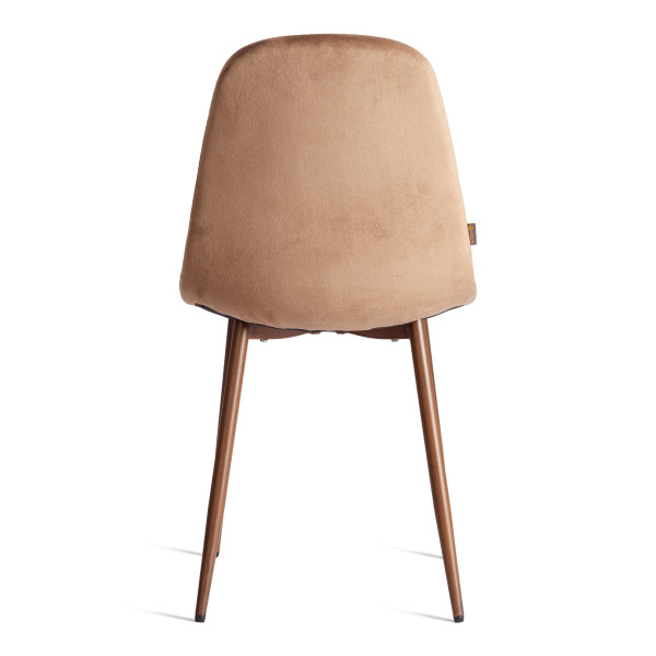 Стул BREEZE (mod. JSC-58) Велюр/металл , 44 х 53 х 86 см, Dark brown (темно-коричневый) HLR11/ орех фото № 4