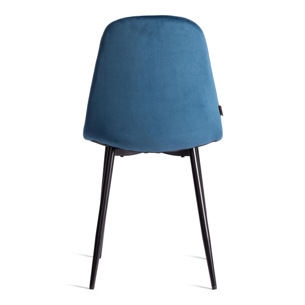 Стул BREEZE (mod. JSC-58) Велюр/металл , 44 х 53 х 86 см, Blue (синий) HLR63 / черный фото № 4