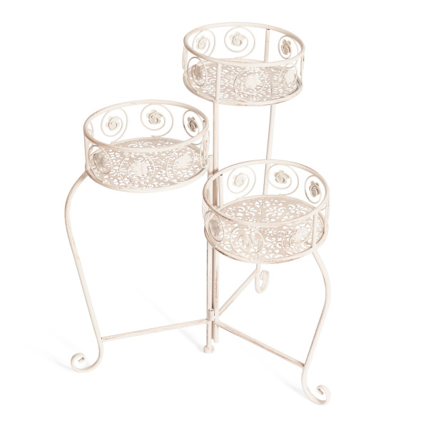 Цветочница Secret de Maison TRIO ( mod. PL08-9998 ) металл, 31х23х60см, antique white фото № 2