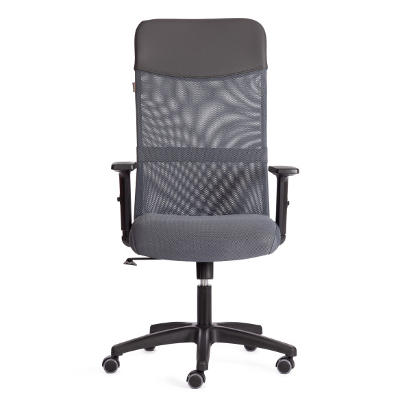 Кресло PRACTIC PLT ткань/кож/зам, серый/металлик, TW-12/W-12/36 фото № 5