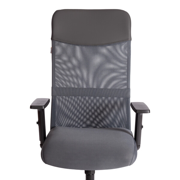 Кресло PRACTIC PLT ткань/кож/зам, серый/металлик, TW-12/W-12/36 фото № 6