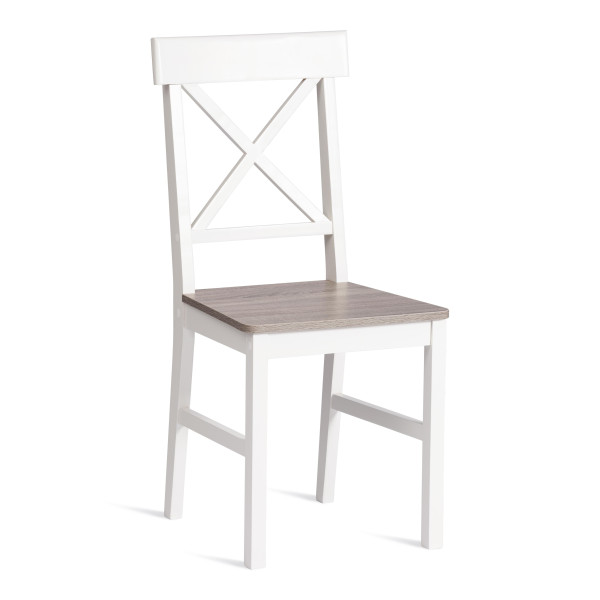 Обеденный комплект Хадсон (стол + 4 стула)/ Hudson Dining Set (mod.0104) МДФ/тополь/меламин, стол: 118х74х73 см, стул: 42,5x46,5x93,5 см, white (белый) / grey (серый) фото № 6