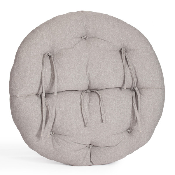 Кресло CLOUDE HOME рогожка/металл, 97х98х90-96см, серо-бежевый, 3M 16/2 фото № 8