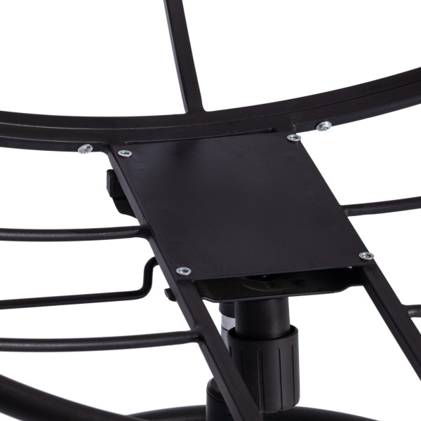 Кресло CLOUDE HOME рогожка/металл, 97х98х90-96см, коричневый, 3М7-147 фото № 14