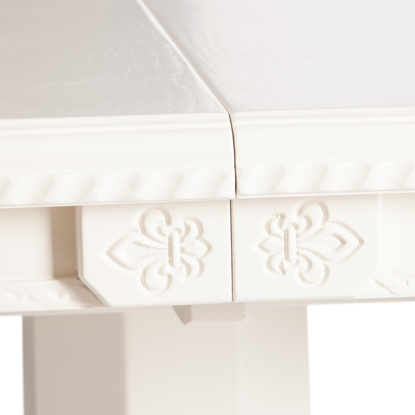 Стол COPPOLA бук, мдф, 140+40x80x77см, Ivory white фото № 13