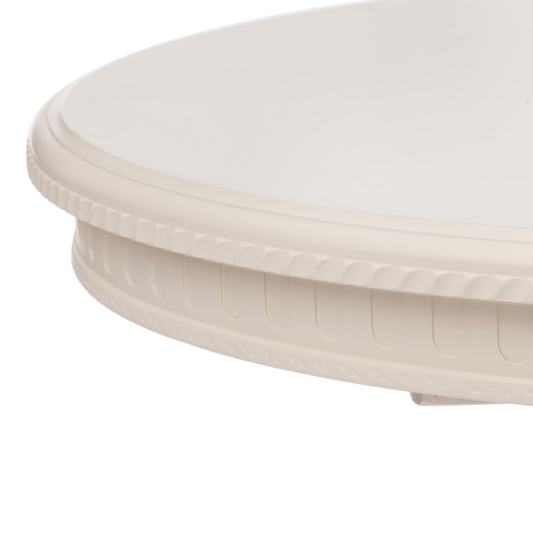 Стол STEFANO круглый бук, мдф, D90+30x77см, Ivory white фото № 9