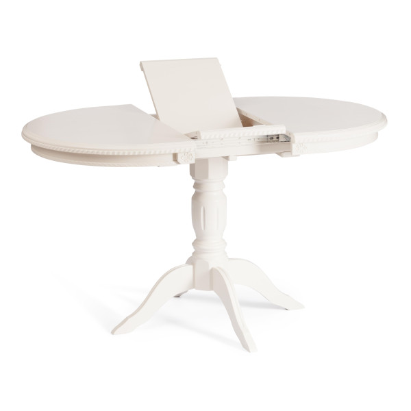 Стол STEFANO бук, мдф, 100+30x80x77см, Ivory white фото № 7