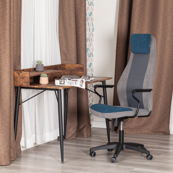 Кресло AVIATOR флок, ткань , синий/серый/серый, 32/29/W2-1 фото № 15