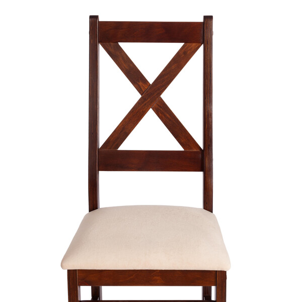 Стул CROSSMAN NEW, Многослойный березовый шпон, 41х40x100 см, cappuchino/велюр бежевый фото № 6