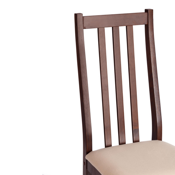 Стул SWEDEN NEW, Многослойный березовый шпон, 41х40х99 см, cappuchino/велюр бежевый фото № 7