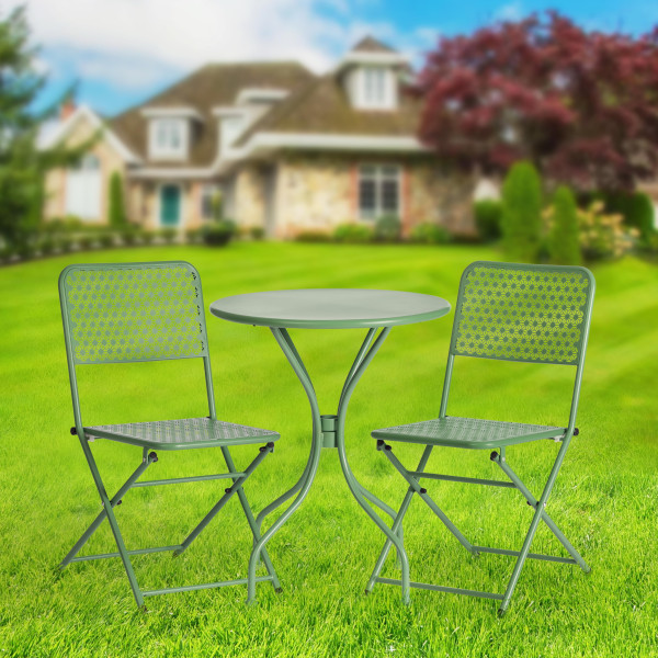 Стул Secret De Maison Villa стальной сплав, 44х42х83см, зеленый фото № 12