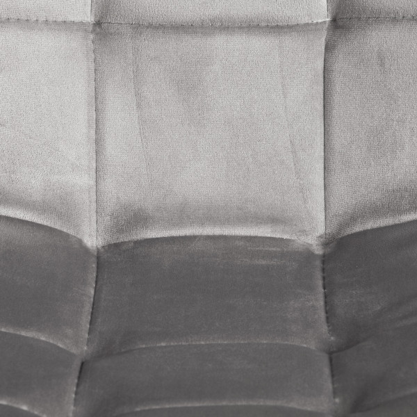 Стул CHILLY (mod. JSC-220) вельвет/металл, 44,5х52,5х88 см, Dark grey (темно-серый) HLR24 / черный фото № 7