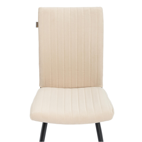 Стул обеденый Monte Carlo разборный, ткань велюр, 42х57х95см, молочный/черный, (Porsche 2) фото № 6