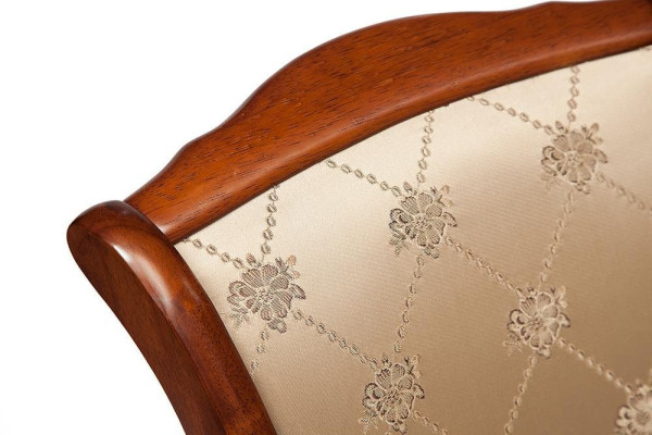 Кресло с мягким сиденьем и спинкой «Женева» (Geneva) (Maf brown (коричневый в рыжину) фото № 5