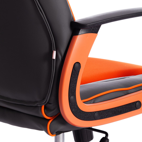 Кресло компьютерное TetChair «Racer» (металлик/оранжевый) фото № 14