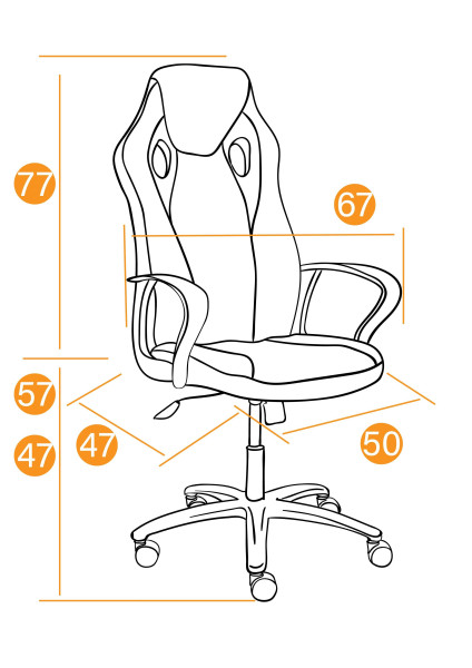 Кресло компьютерное TetChair «Racer» (металлик/синий) фото № 19