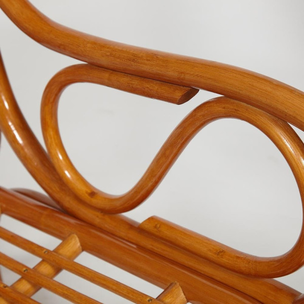 Кресло-качалка из натурального ротанга «Vienna» (без подушки) (Cognac (коньяк)) фото № 6