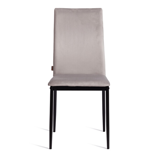 Стул CAPRI (mod. BC565-DC) металл, вельвет, 43 х 53 х 92 см, Light grey (светло-серый) HLR14 / черный фото № 5