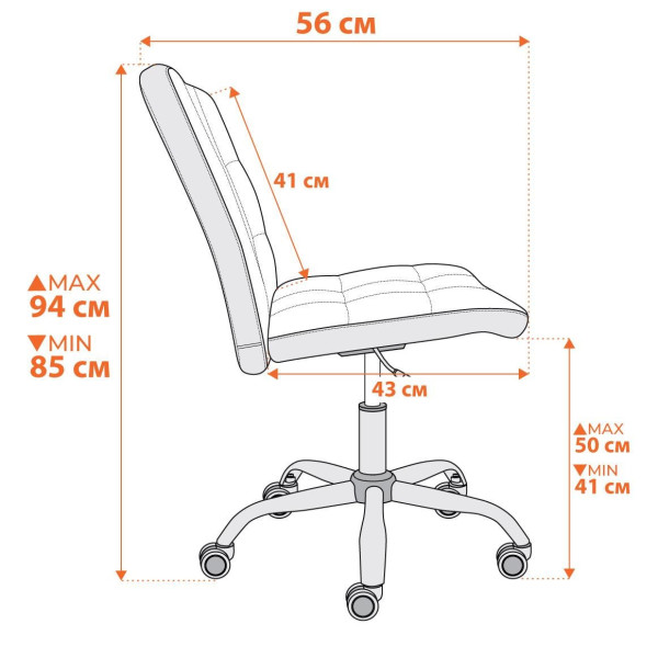 Кресло FIESTA кож/зам, черный, 36-6 фото № 14
