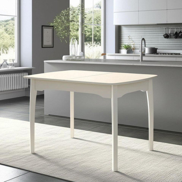 Стол CATERINA бук, мдф, 100+30x70x75, Ivory white фото № 14