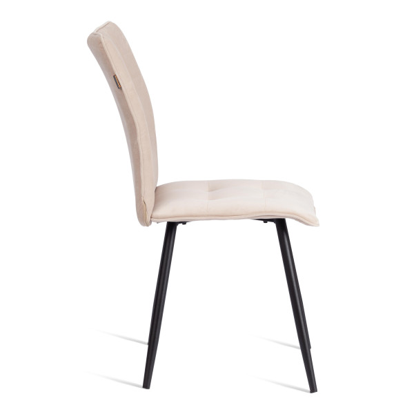 Стул обеденный Bari разборный, ткань велюр, 44х60х91, молочный/черный, (Porsche 2) фото № 2