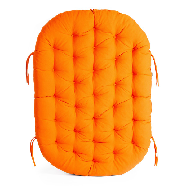 Диван MAMASAN/МАМАСАН 23/02 W /с подушкой/ подушка 182х119 см, 169х102х80 см, Antique brown (античный черно-коричневый), ткань, оранжевый, С 23 фото № 15